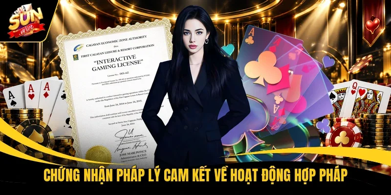 Chứng nhận pháp lý cam kết về hoạt động hợp pháp