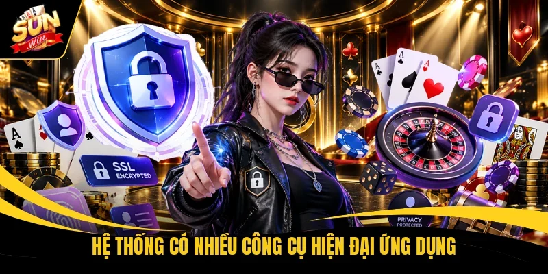 Hệ thống có nhiều công cụ hiện đại ứng dụng